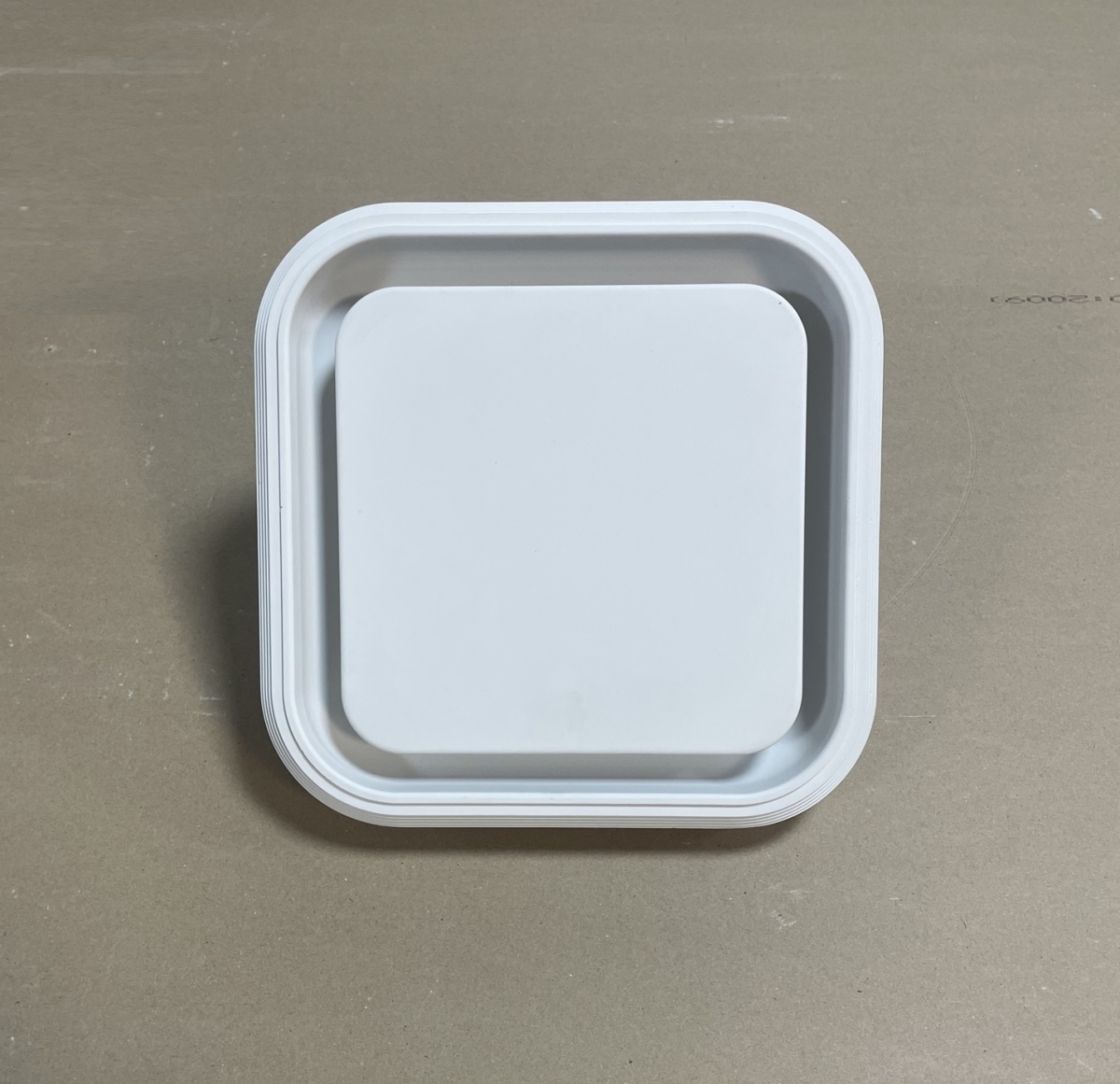 Диффузор под покраску скрытого монтажа SECRET SOFT FRAME 125/150 с приточно-вытяжным вентилятором